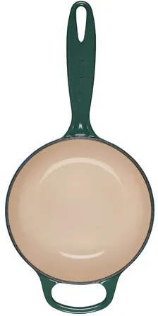 Le Creuset Signature Enameled Cast Iron Sauce Pan with Lid, 1.75-Quart, Artichaut