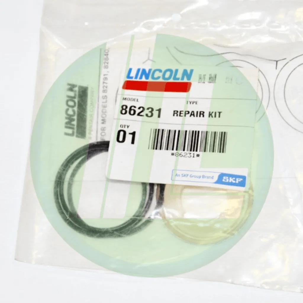 Lincoln Industrial 86231 Repair Kit for PowerMaster Drum Pumps Shovel Type Foot Valve