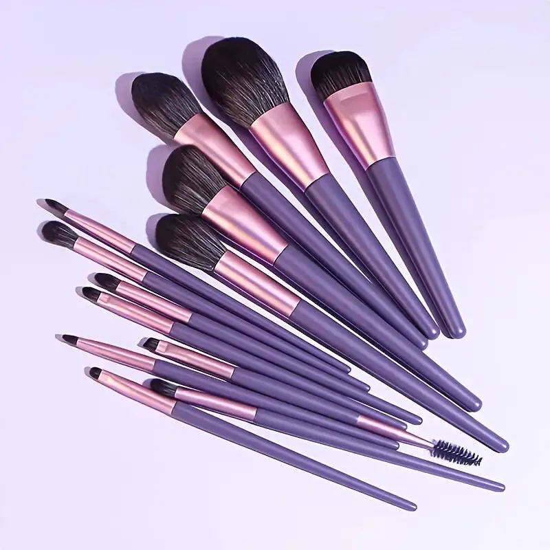 Makeup Brushes 13 Pcs Makeup Tools Kit Premium Synthetic Powder Foundation Blush Contour Concealers Lip Brushes With Eyeshadow Applicator