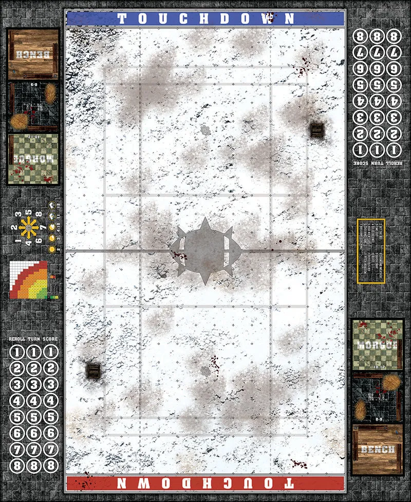 Mats by Mars:  Winter's Wrath v1.0 Fantasy Football Play Mat / Pitch