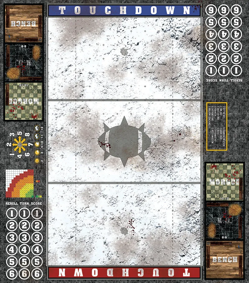 Mats by Mars:  Winter's Wrath v1.0 Fantasy Football Play Mat / Pitch