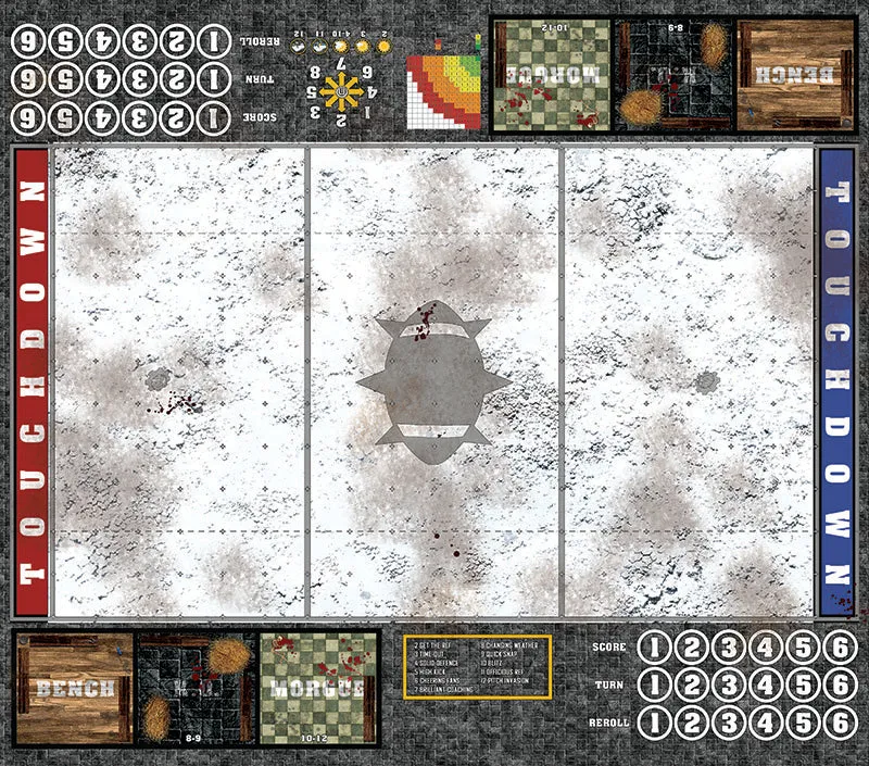 Mats by Mars:  Winter's Wrath v1.0 Fantasy Football Play Mat / Pitch