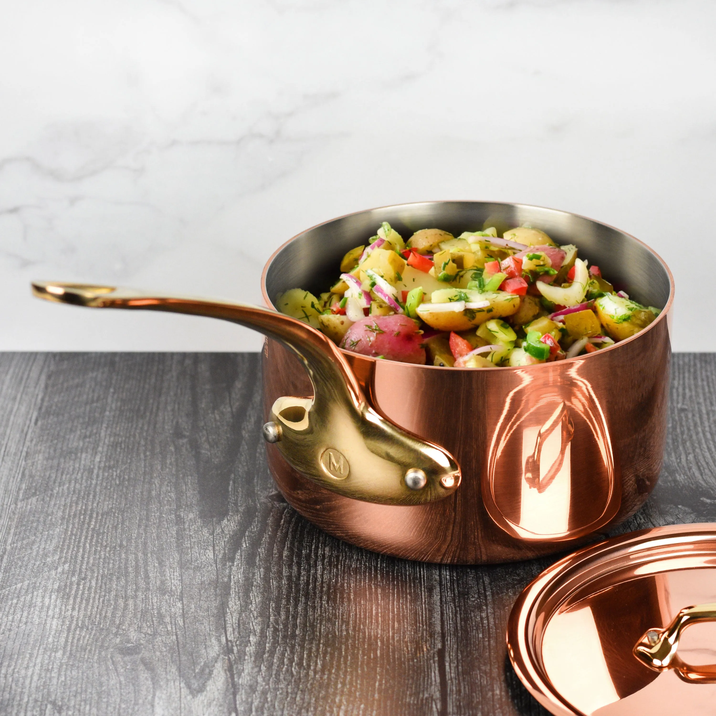 Mauviel M200B 1.2-quart Copper Saucepan