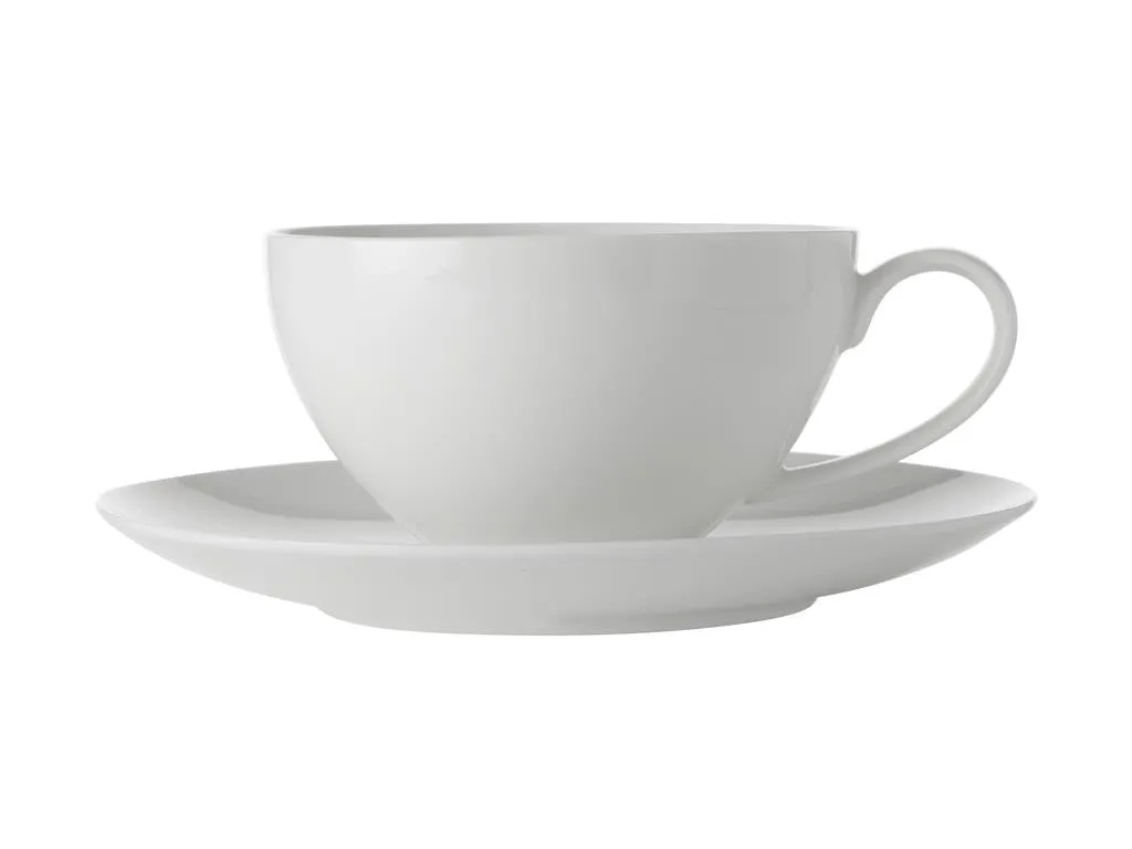 Maxwell & Williams White Basics Coupe Breakfast Cup & Saucer 400ml