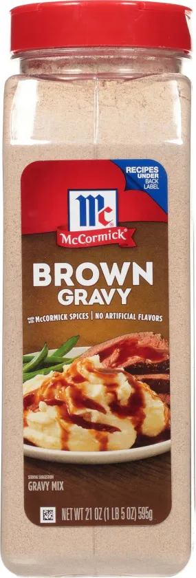 McCormick Brown Gravy Seasoning Mix, 21 oz Gravies