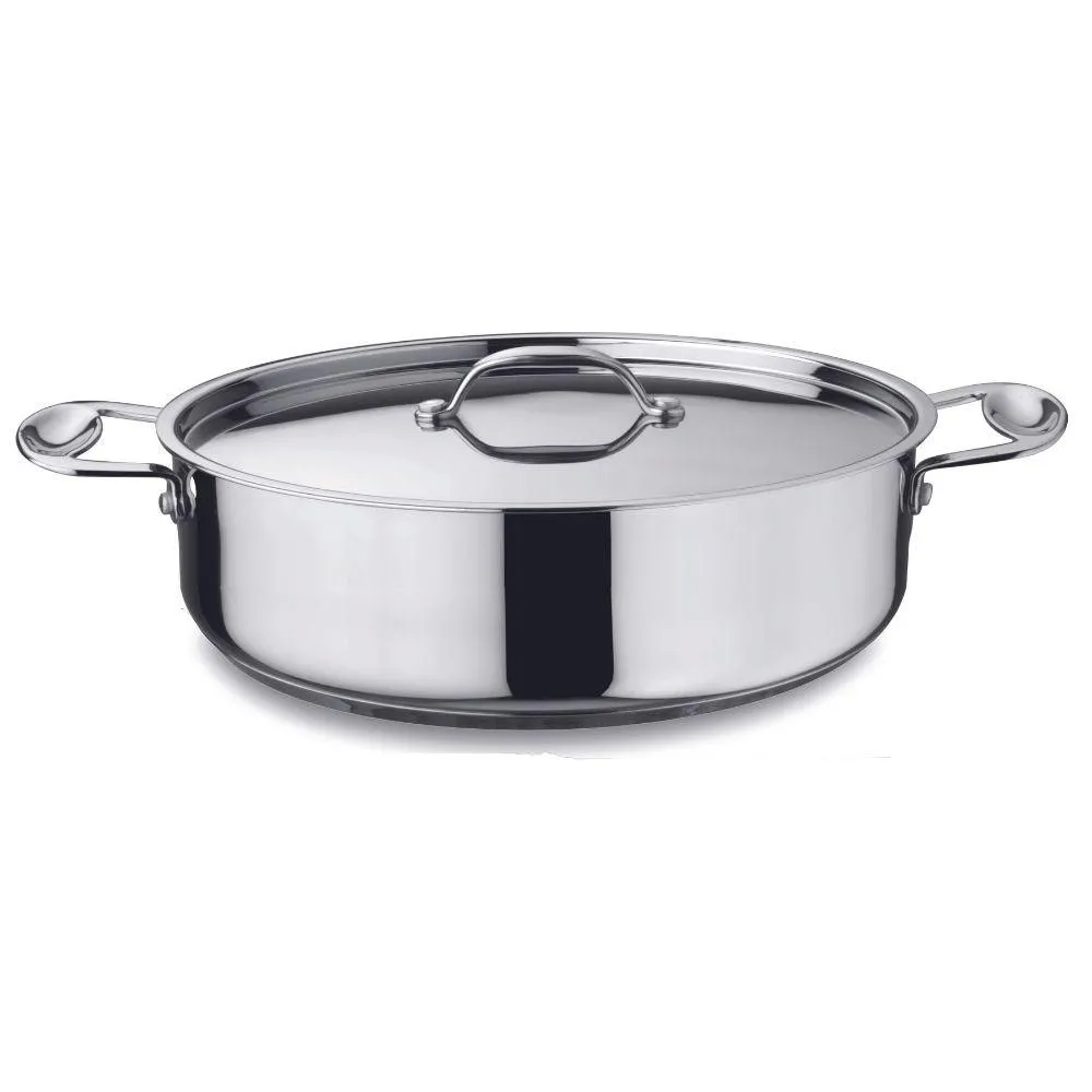 Mepra Glamour Stone oval deep casserole with lid