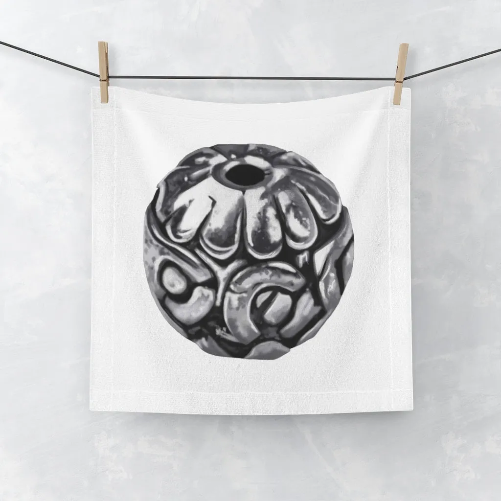 Metal Piece Face Towel