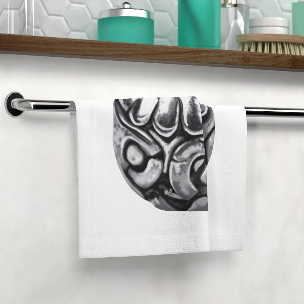 Metal Piece Face Towel