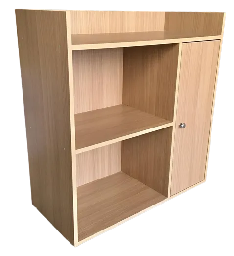 Microwave Storage Cabinet With Panel Door In Natural Wood By Miza