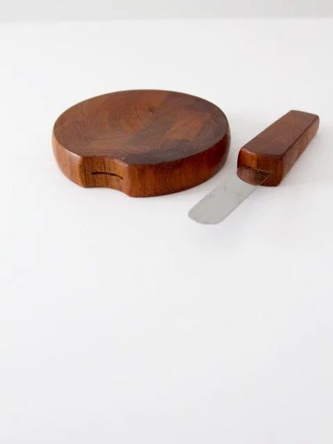 mid century Dansk cheese board set