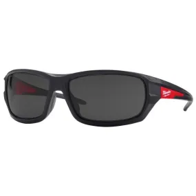 Milwaukee Anti-Fog Performance Safety Glasses Tinted Lens Black/Red Frame 1 pc