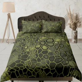 Modern Geometric Army Green Duvet Cover Colorful Dorm Bedding Set Full Abstract Design King Duvet Cover Queen Duvet Bedspread