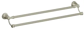 Moen Banbury Series Y2622BN Double Towel Bar, 24 in L Rod, Aluminum/Zamac, Brushed Nickel, Surface Mounting :CD: QUANTITY: 1