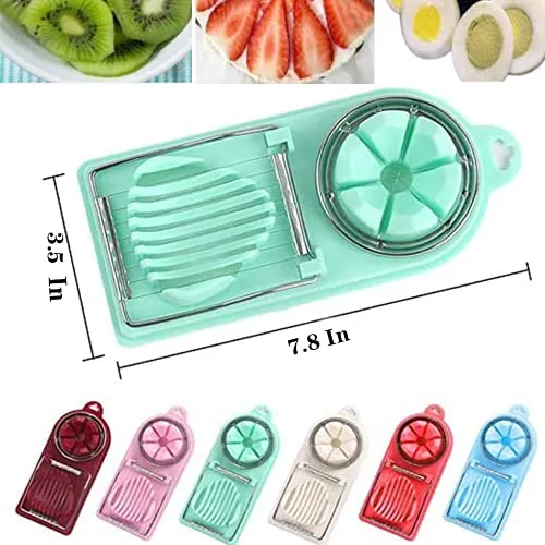 Multipurpose Egg Cutter Slicer for Eggs, Fruits or Vegetables  (4 colors)