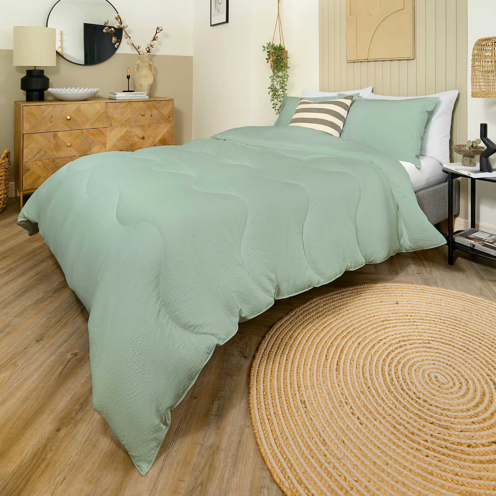 Night Lark® Seersucker Coverless Duvet Set