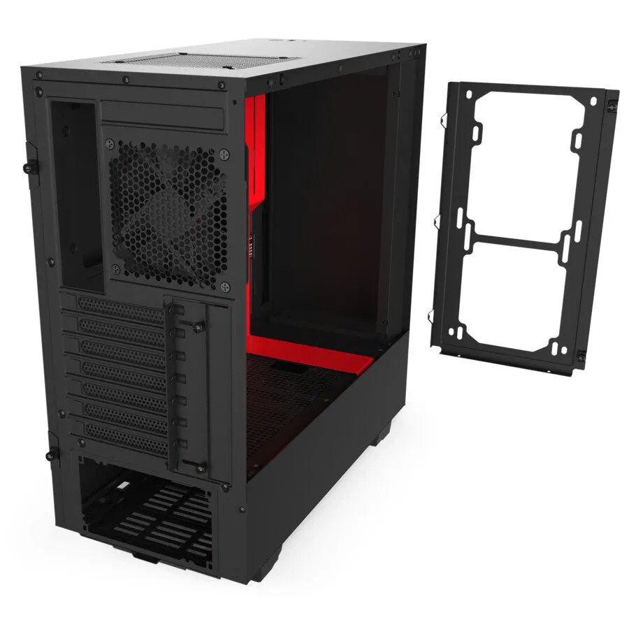 NZXT H510 Midi Tower Black, Red