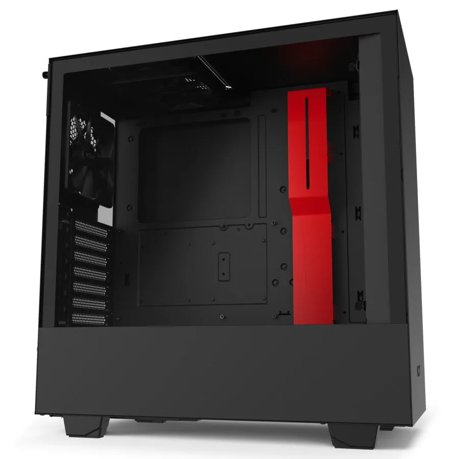 NZXT H510 Midi Tower Black, Red