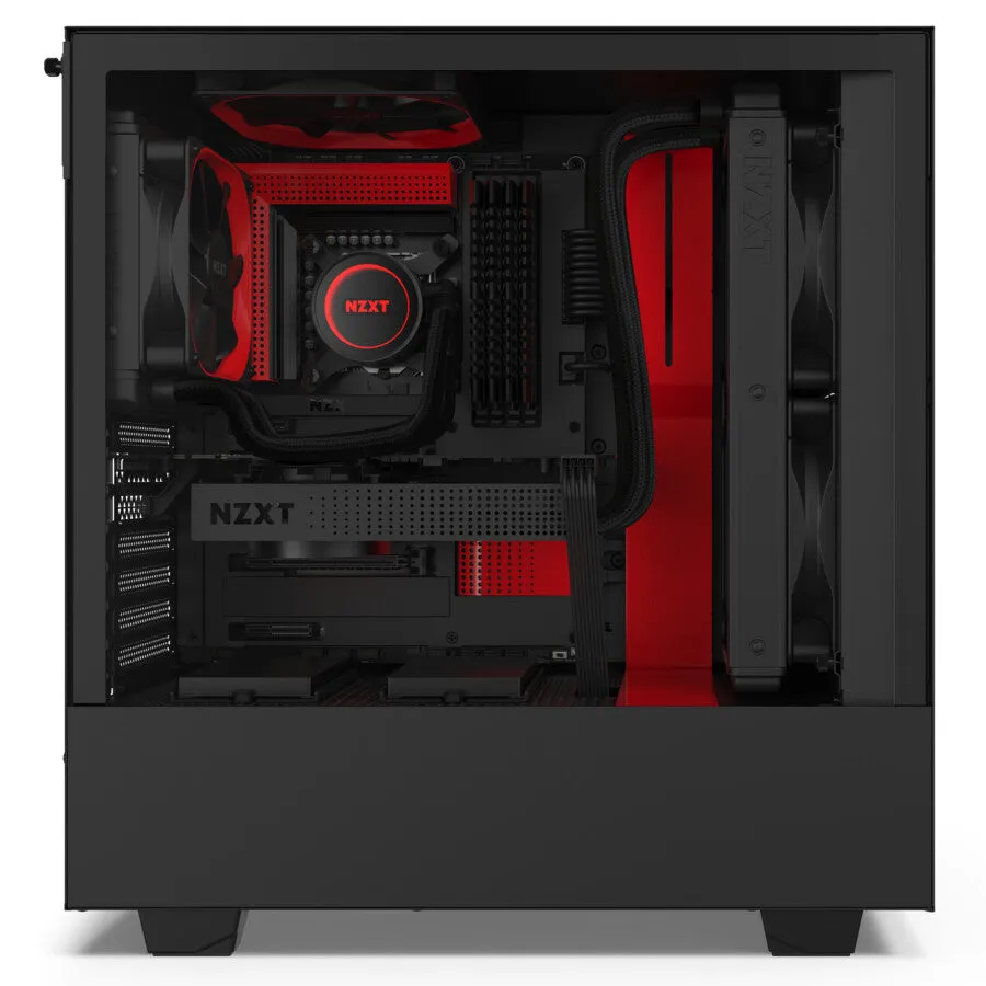 NZXT H510 Midi Tower Black, Red