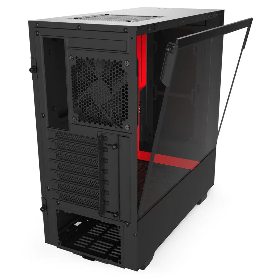 NZXT H510 Midi Tower Black, Red