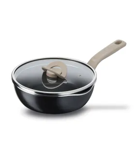 One-Pick-Pot-Pan with Lid 24cm Black