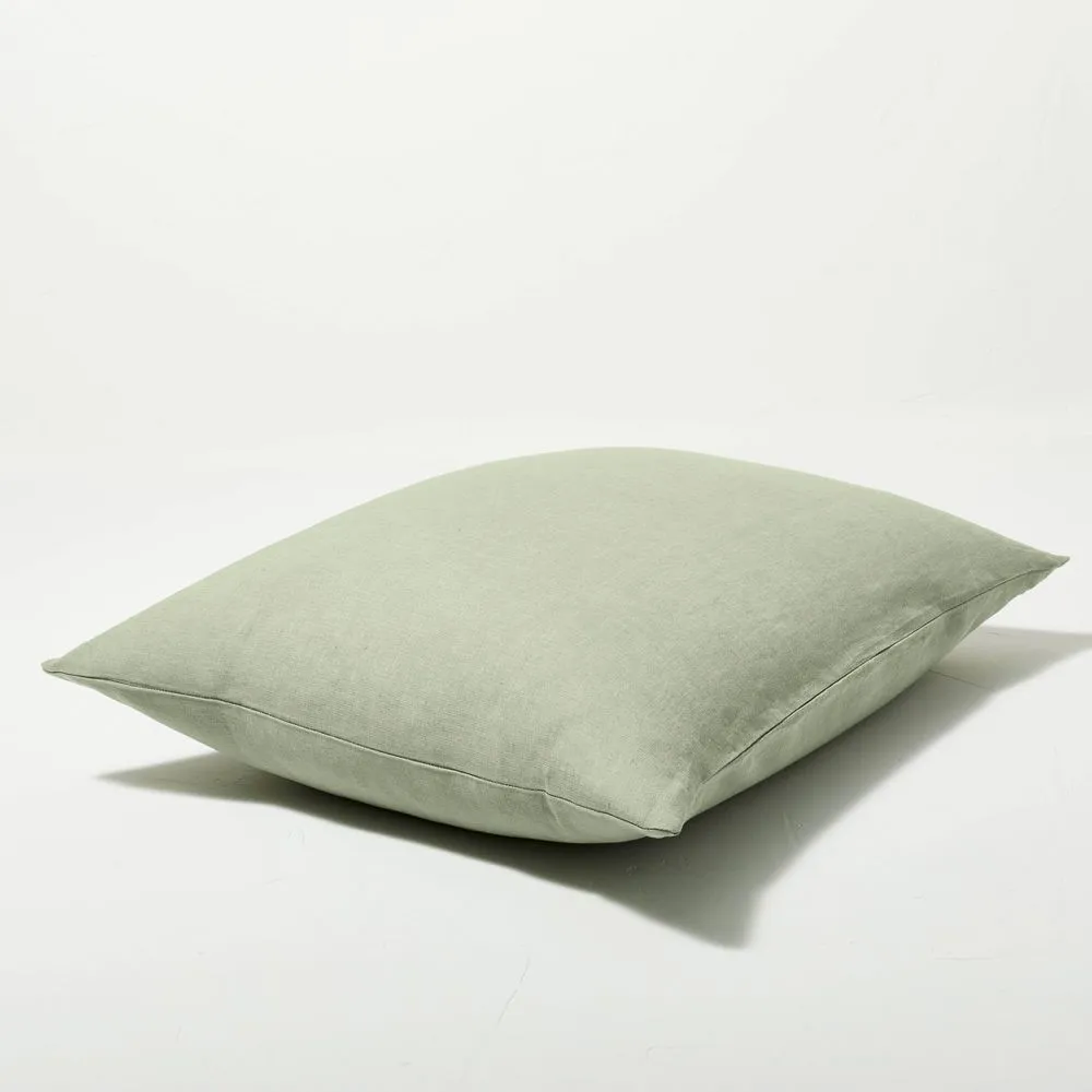 Open Box - Full/Queen Linen Duvet & Sham Set Sage Green - Casaluna