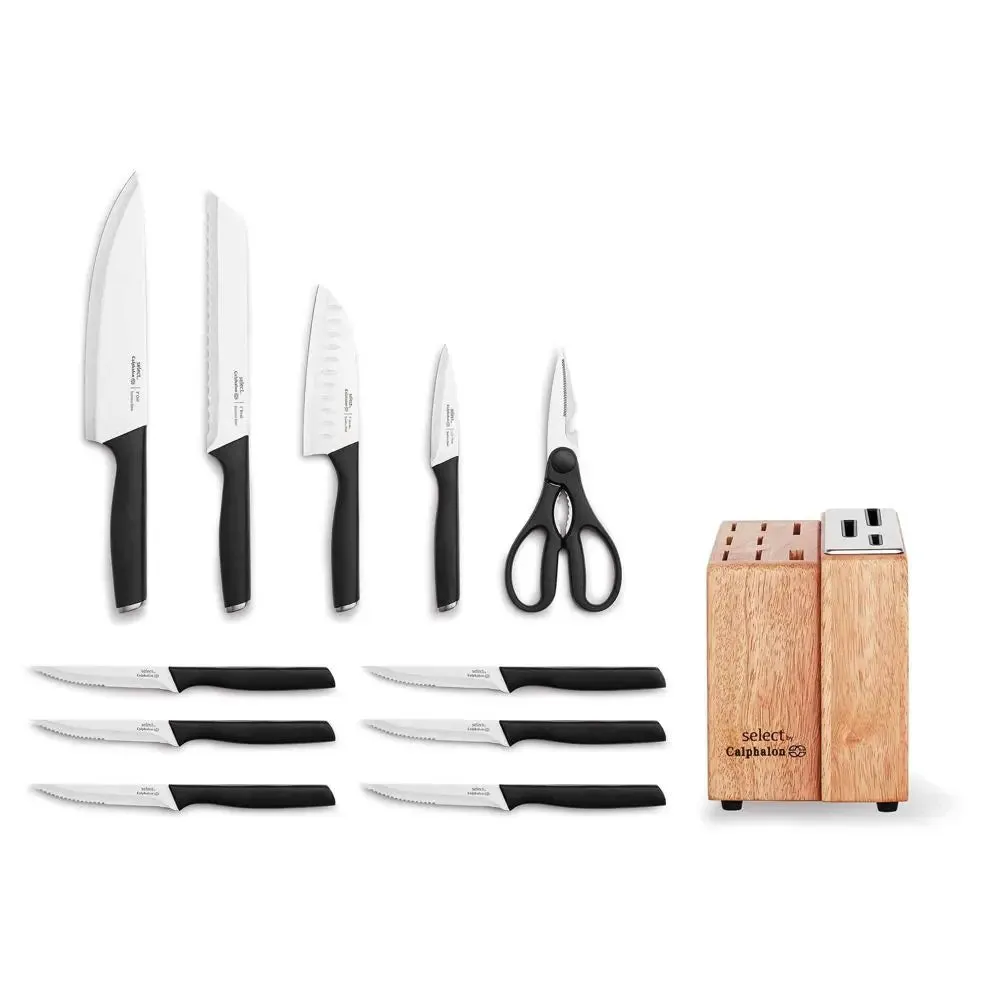 Open Box - Select by Calphalon 12pc Anti-Microbial Self-Sharpening Cutlery Set