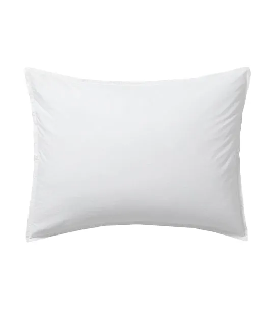 Organic Washed Cotton Duvet Cover & Shams - White