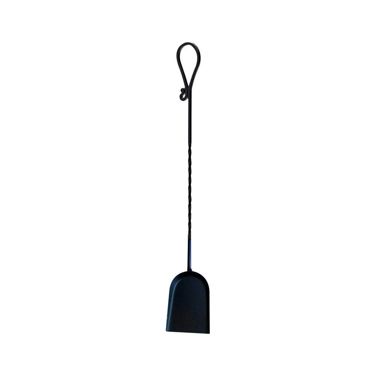 Panacea 15510 Twisted Steel Fireplace Shovel, Black, 30"