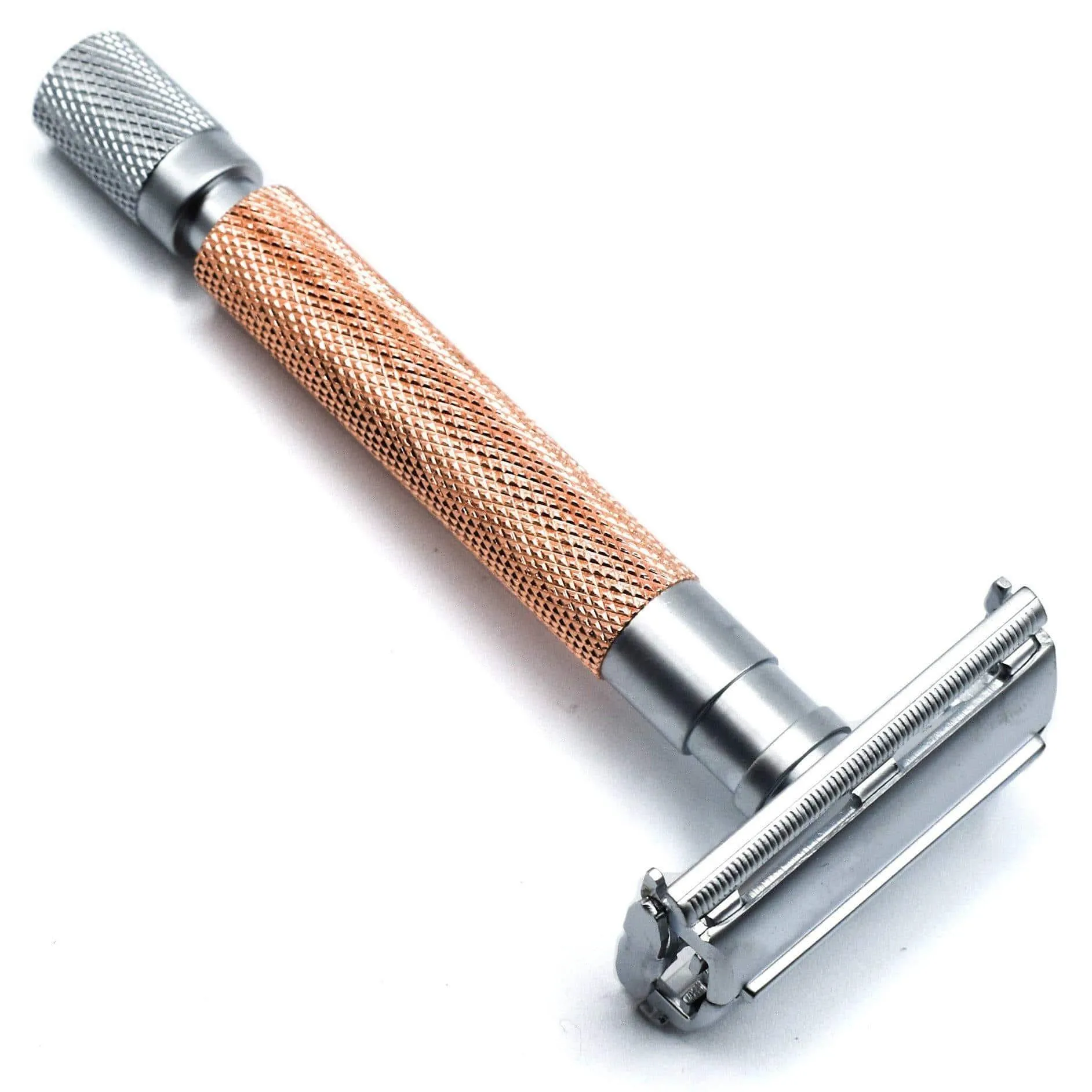 Parker Butterfly Open Long Handle Safety Razor 74R - Rose Gold