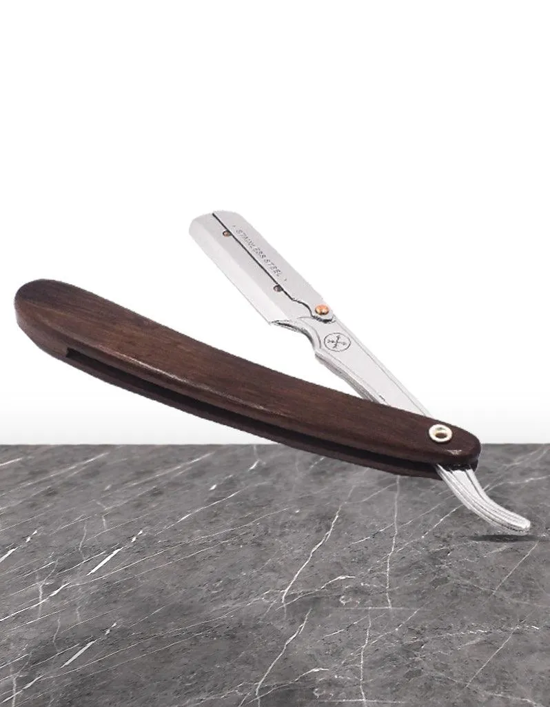 Parker - Professional Barber Razor Shavette SRDW, Sheesham Wood Handle