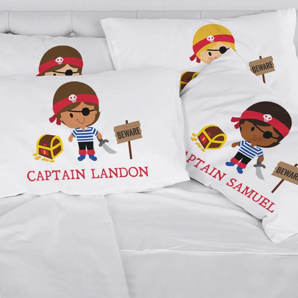 Personalized Kids Pirate Sleeping Pillowcase | Custom Pillow for Kids