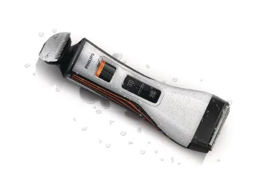 Philips QS6140/15 Waterproof Styler and Shaver (Black/Silver/Orange)