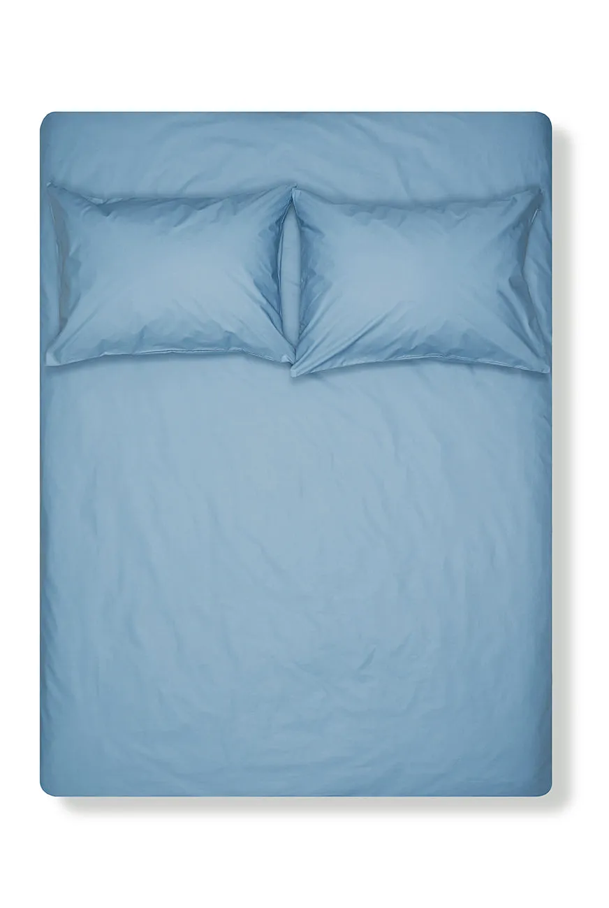 Pima Cotton Percale Bedding in Blue Color