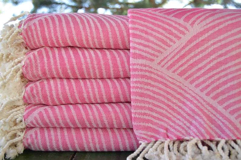 Pink Sunrise 100% Cotton Towel