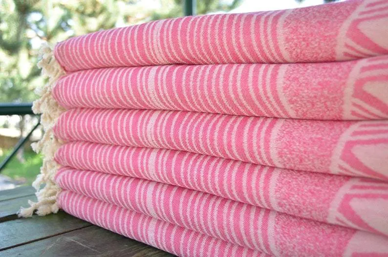 Pink Sunrise 100% Cotton Towel