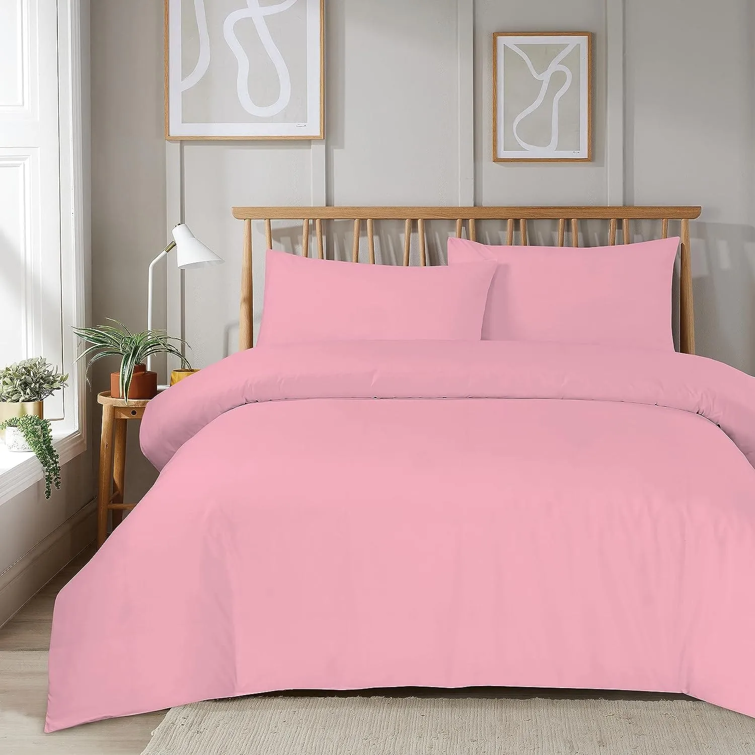 Plain Dye Luxurious Super Soft Duvet Set with Zipper Closure Easy Care Bed Linen in Various Sizes and Colours by OLIVIA ROCCO