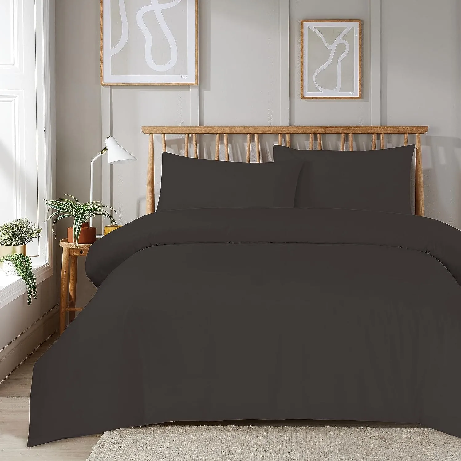 Plain Dye Luxurious Super Soft Duvet Set with Zipper Closure Easy Care Bed Linen in Various Sizes and Colours by OLIVIA ROCCO