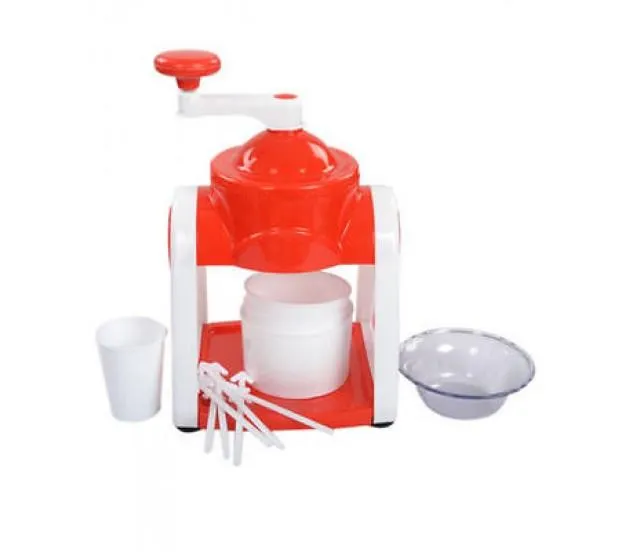 Plastic Manual Gola Maker with Slush Maker and Ice Crusher Manual Ice Gola Slush Maker