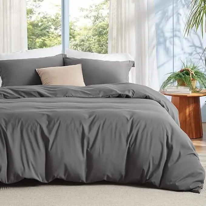 Polyester and Rayon Derived Duvet Cover Set