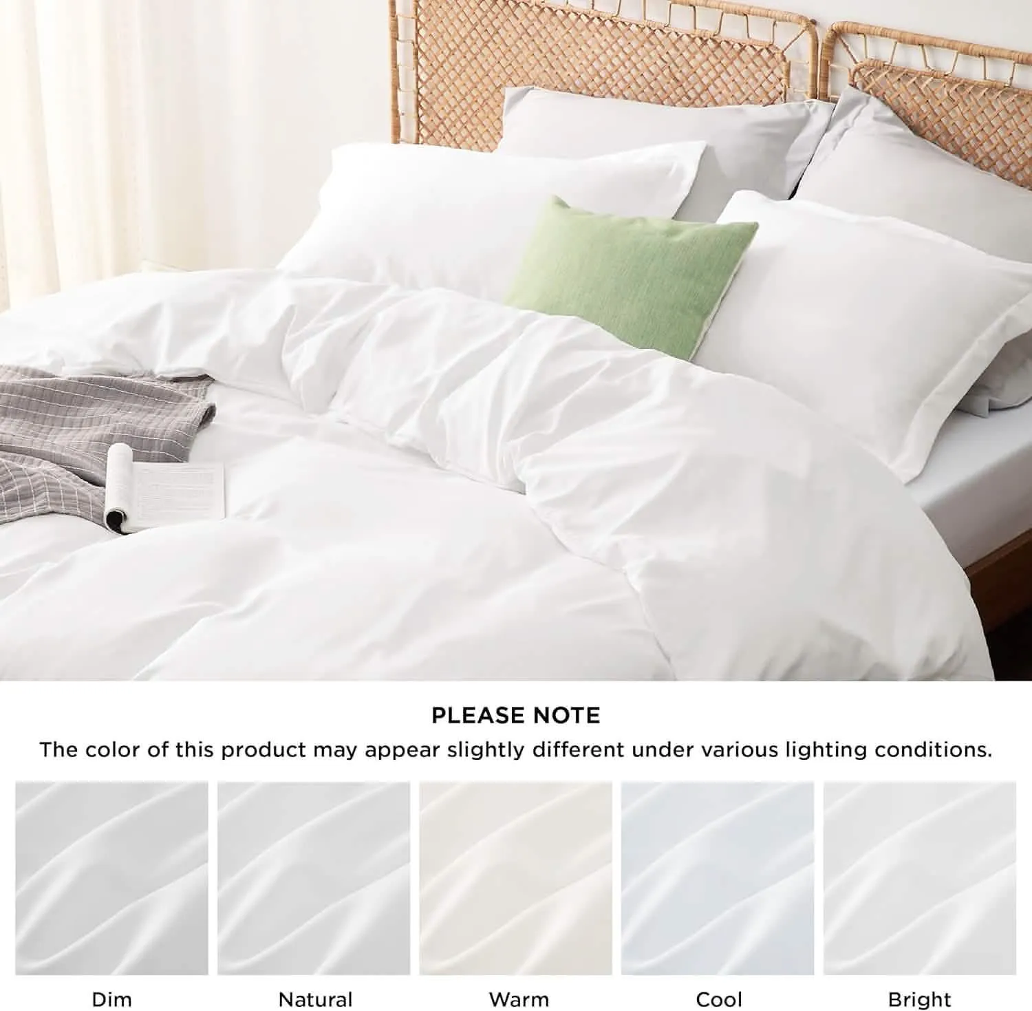 Polyester and Rayon Derived Duvet Cover Set