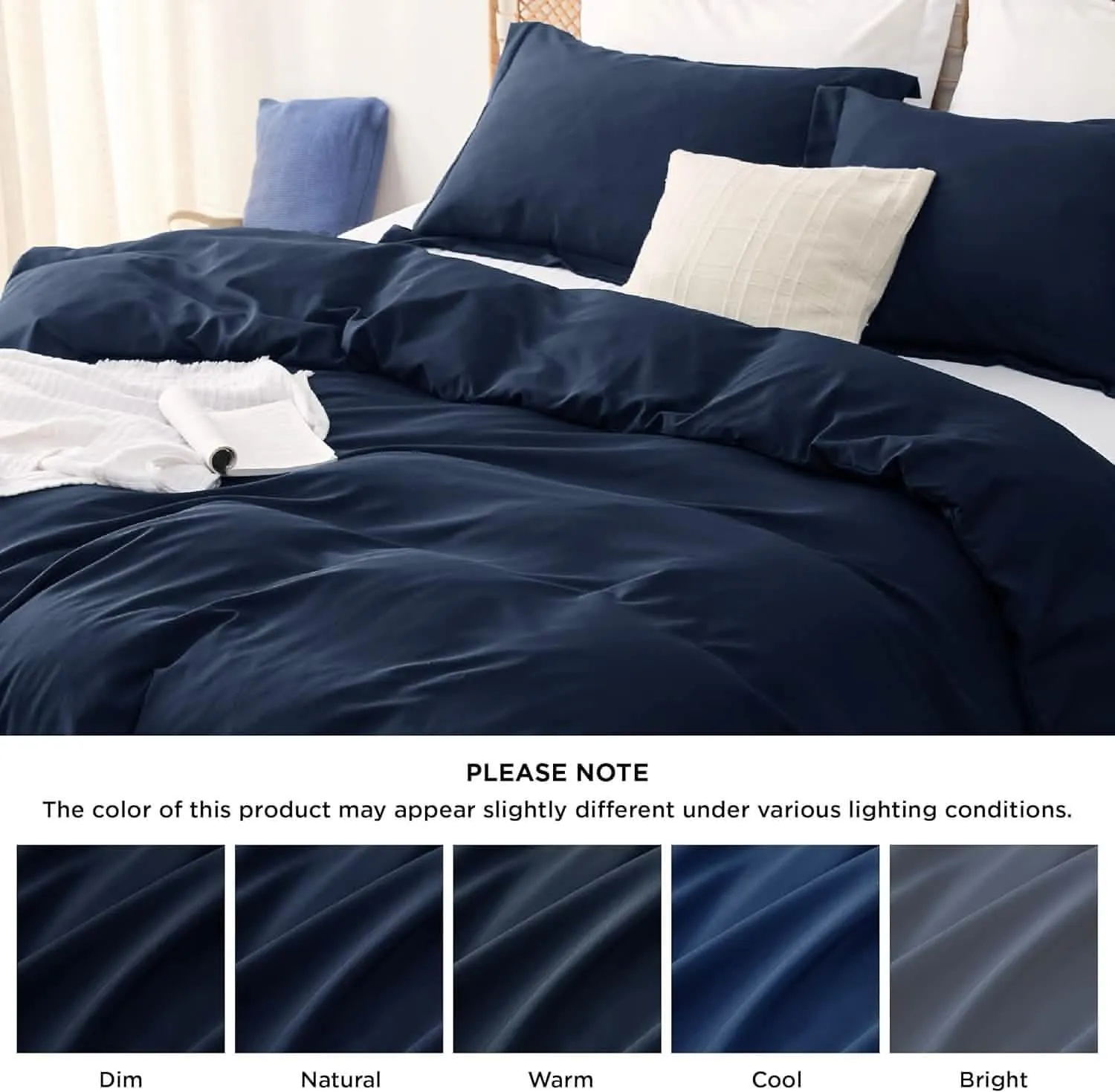 Polyester and Rayon Derived Duvet Cover Set