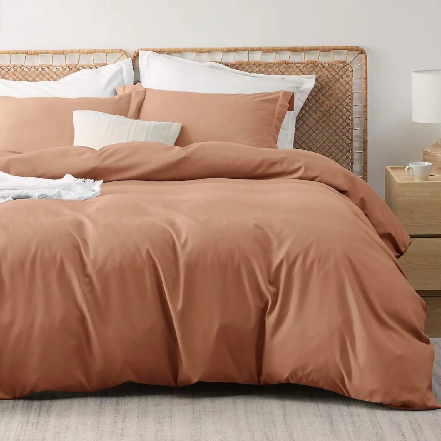 Polyester and Rayon Derived Duvet Cover Set