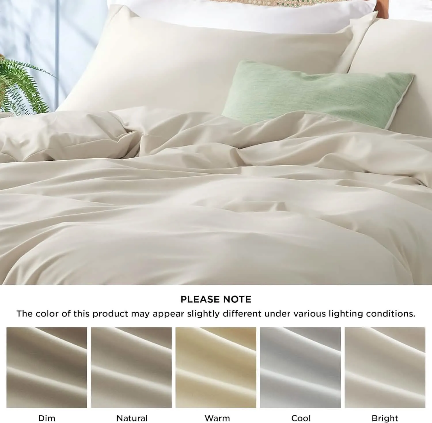 Polyester and Rayon Derived Duvet Cover Set