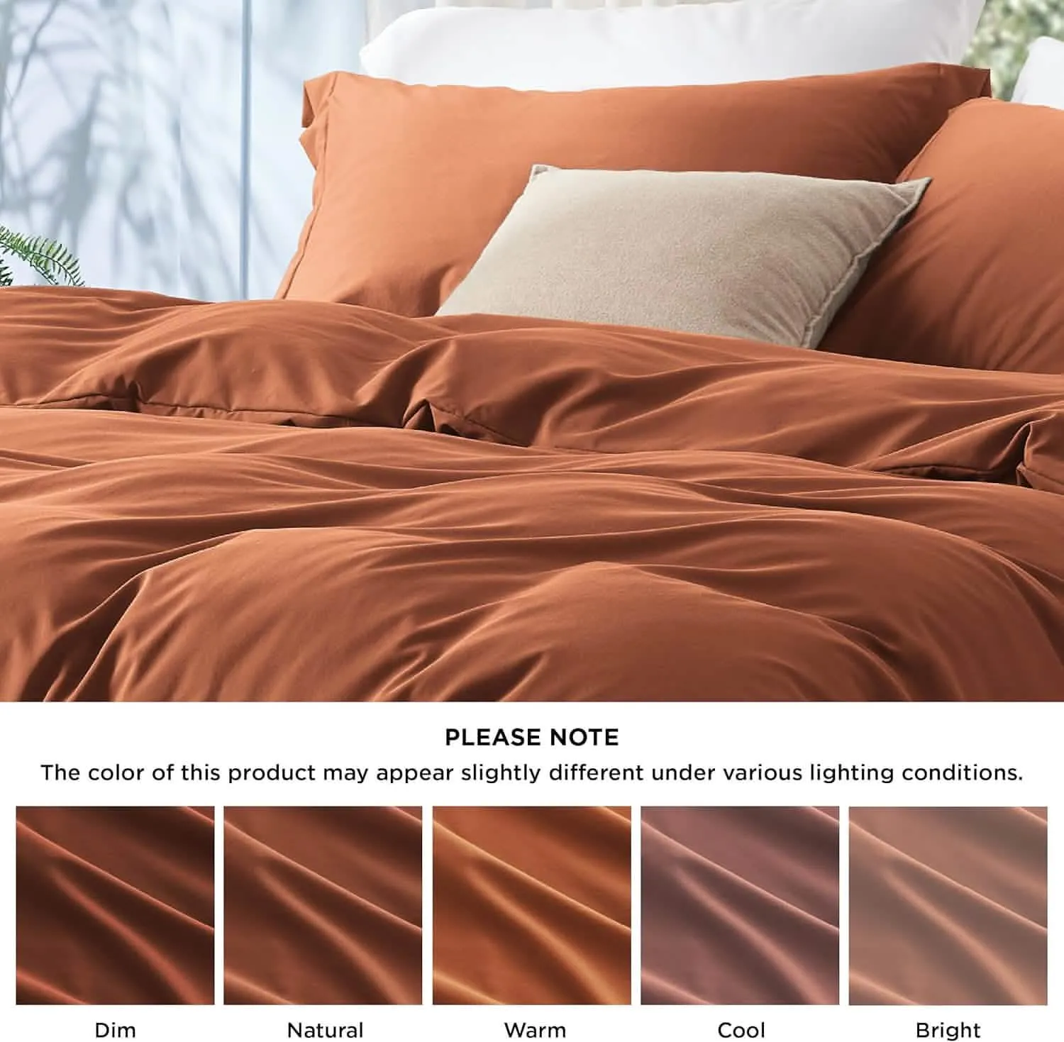 Polyester and Rayon Derived Duvet Cover Set