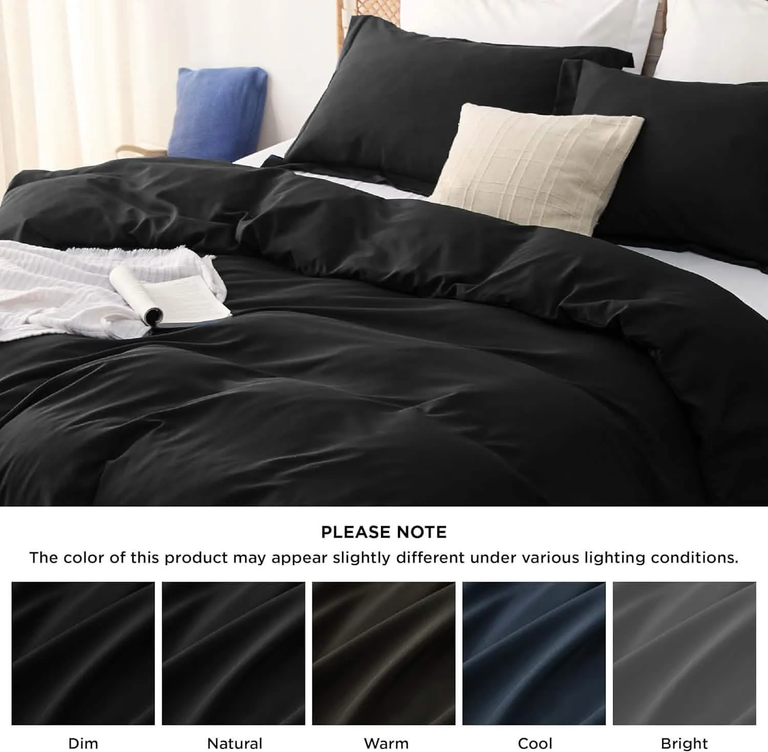 Polyester and Rayon Derived Duvet Cover Set