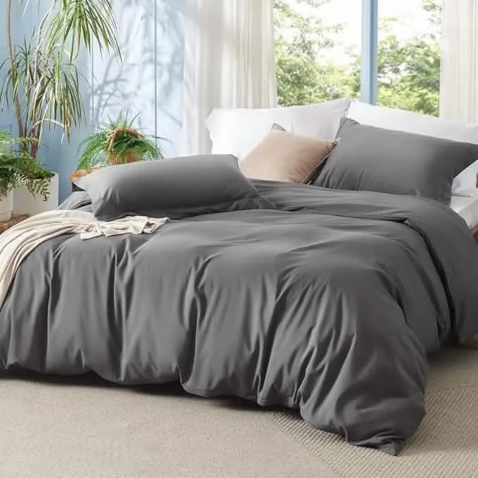 Polyester and Rayon Derived Duvet Cover Set