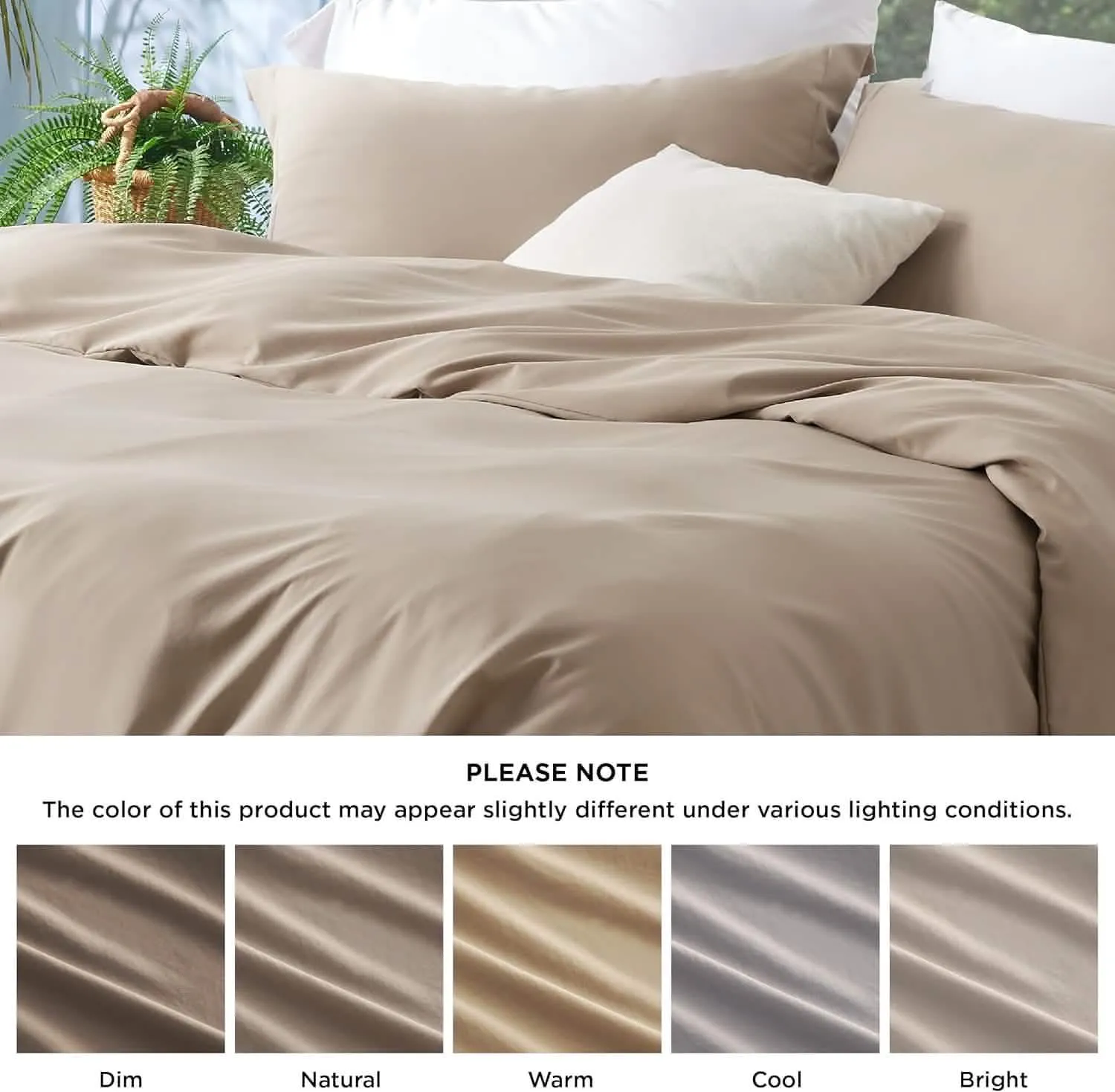 Polyester and Rayon Derived Duvet Cover Set