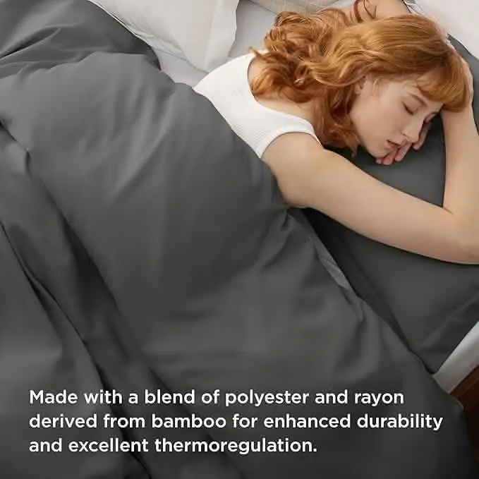 Polyester and Rayon Derived Duvet Cover Set