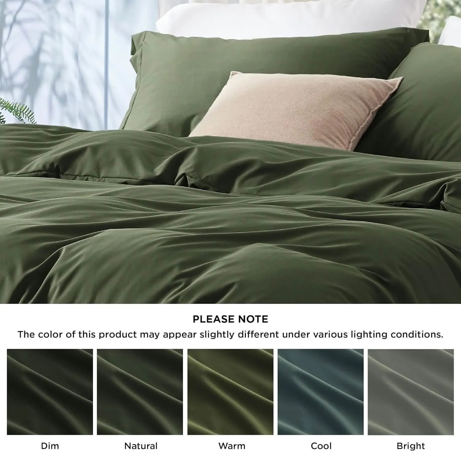 Polyester and Rayon Derived Duvet Cover Set