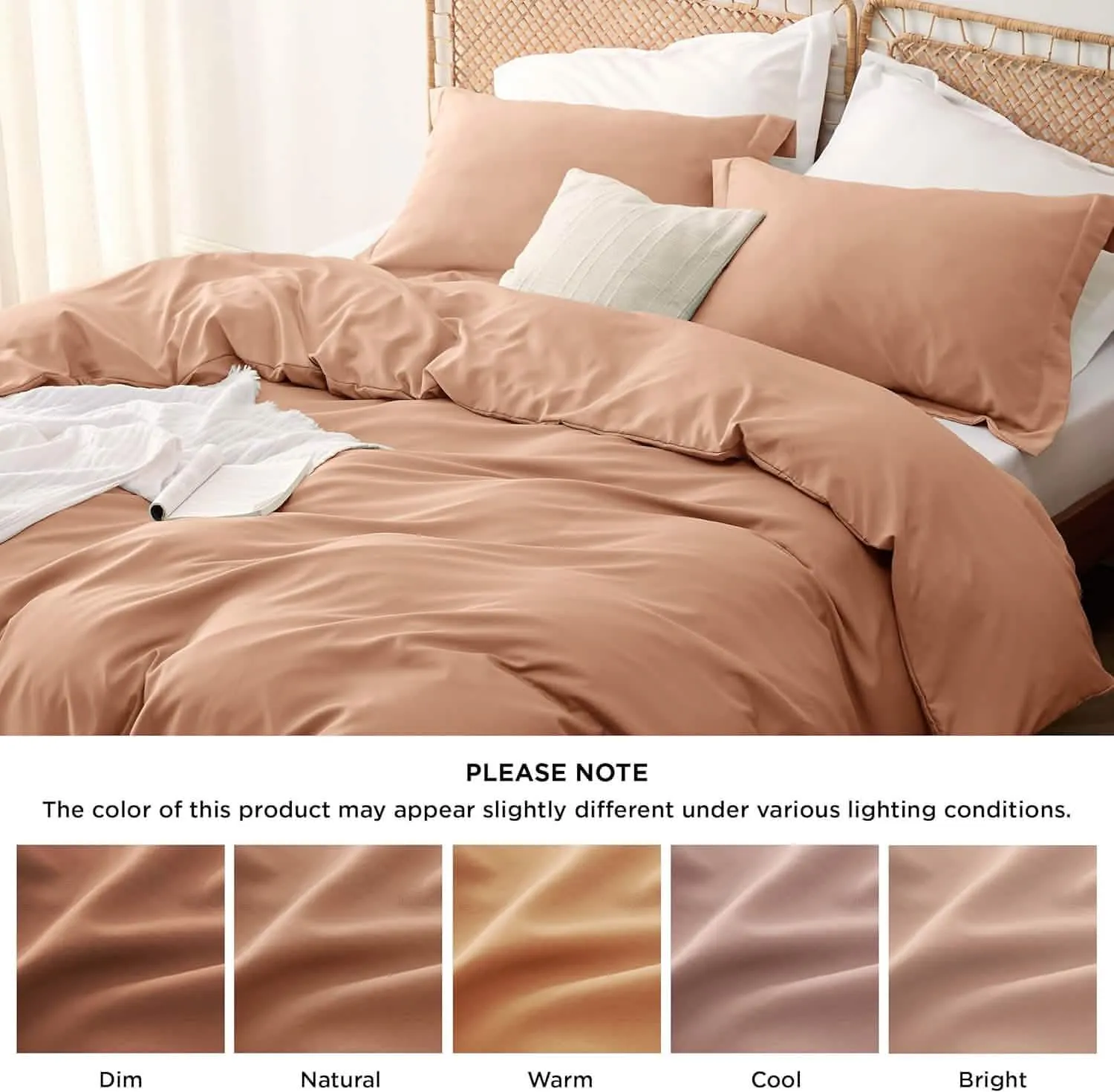 Polyester and Rayon Derived Duvet Cover Set